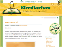 Tablet Screenshot of bierdiarium.de